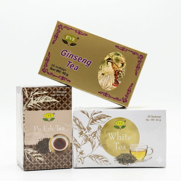 EVE Detox, Anti-Ageing & Longevity Tea Bundle | Ginseng, Pu Erh & White Tea
