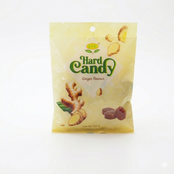 EVE Ginger Hard Candy 125g | Classic Warming Ginger Sweets