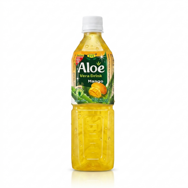 EVE Mango Aloe Vera Drink 500ml | Tropical Aloe Drink with Real Chunks
