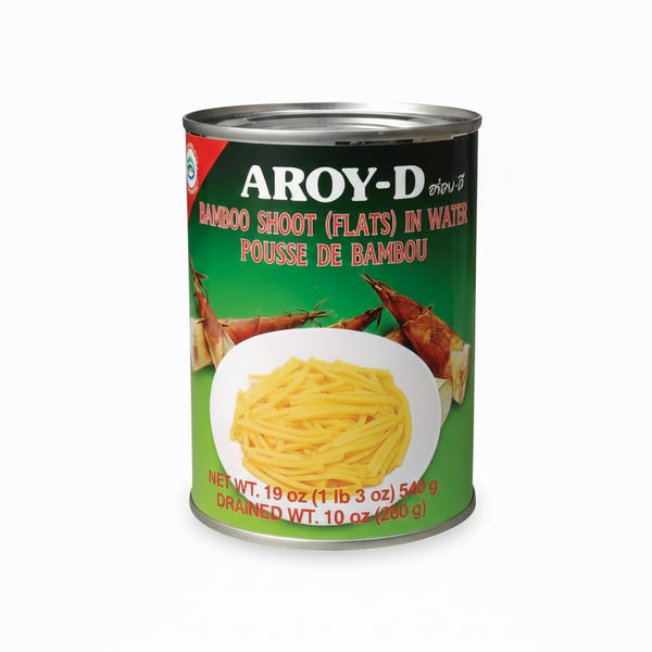 Aroy-D Bamboo Shoots Flats 540g | Canned Asian Vegetables