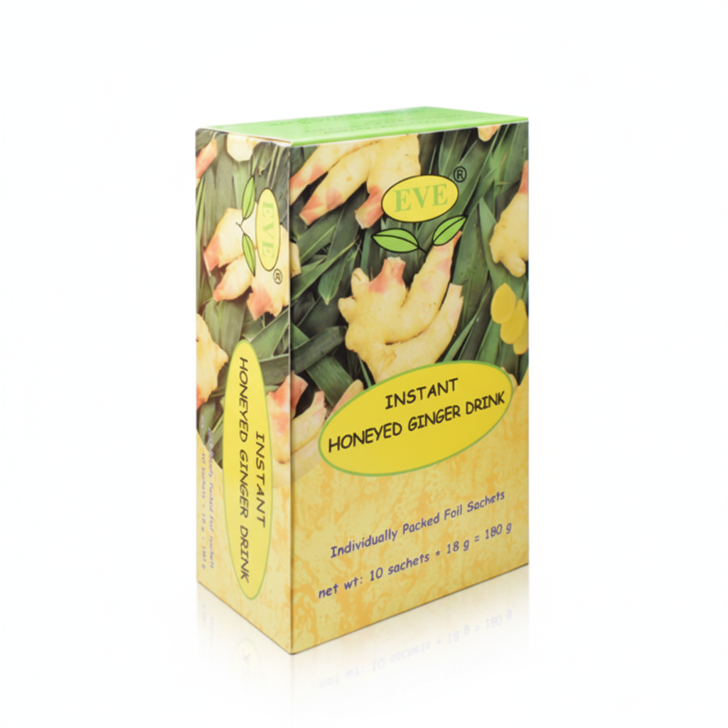 EVE Instant Honeyed Ginger Tea 180g | Warming Honey Ginger Instant Drink