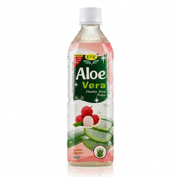 EVE Lychee Aloe Vera Drink 500ml | Floral & Refreshing Aloe Drink