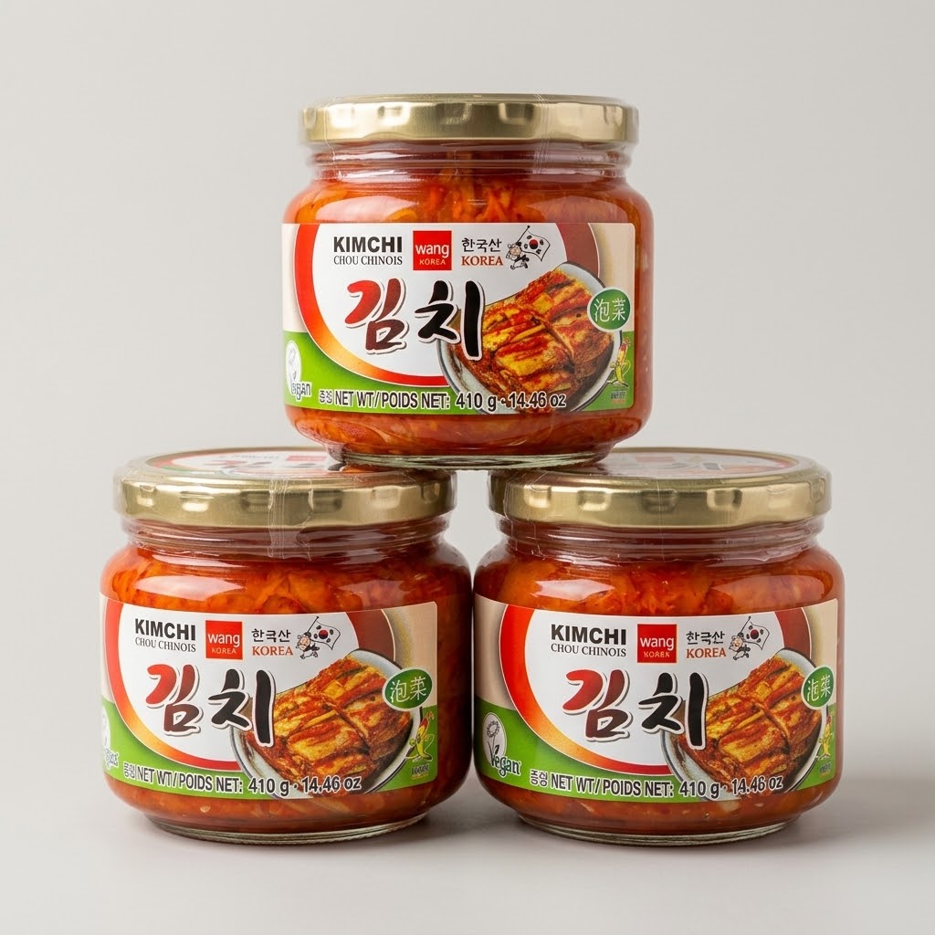 Wang Korea Kimchi 410g | Vegan Napa Cabbage Kimchi