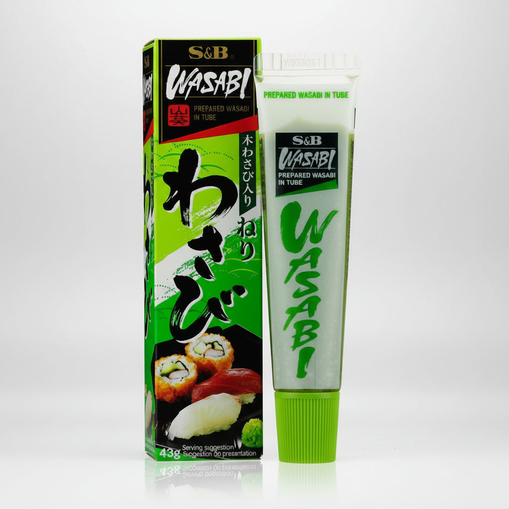 S&B Wasabi Paste 43g | Authentic Japanese Wasabi Paste for Sushi